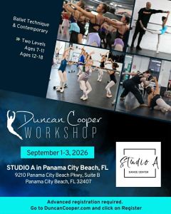  DUNCAN COOPER WORKSHOP @STUDIO A - Sep 1st - 3rd, 2026